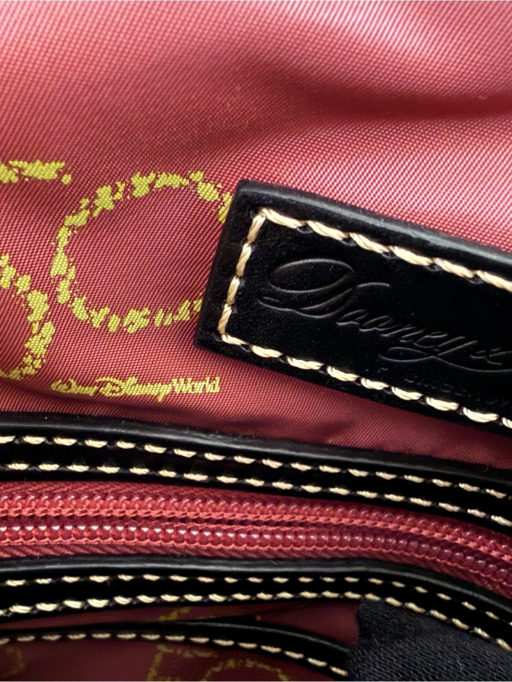 Dooney & Bourke Black Walt Disney World 50th Anniversary Dome Satchel - Picture 3 of 9